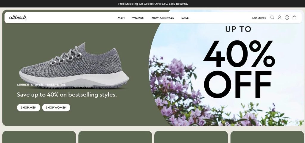 Allbirds Shopify Sports Stores