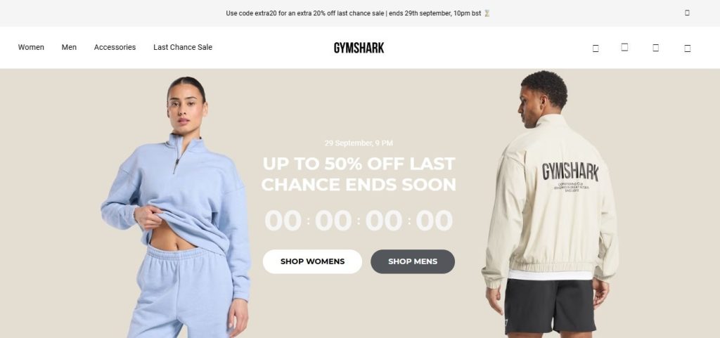 Gymshark Shopify Sports Stores