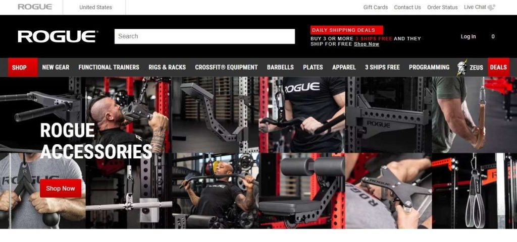 Rogue Fitness Shopify Sports Stores